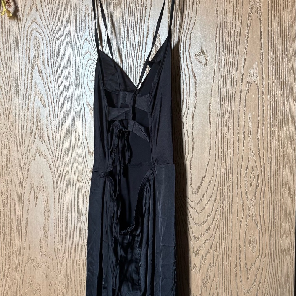 Elegant Black High Low Dress